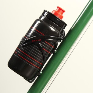 Porte-bidon Nerve - Fibre Noir et Rouge 2
