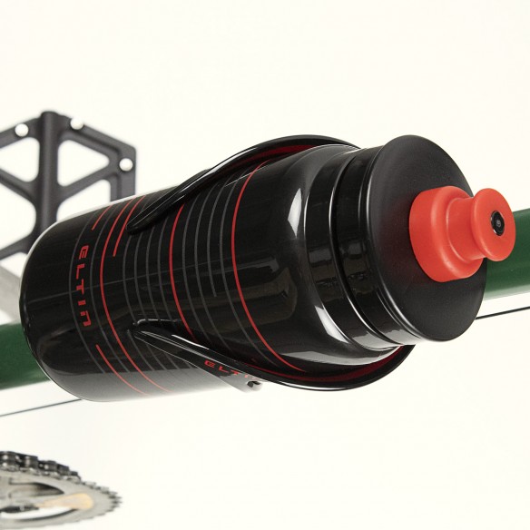 Porte-bidon Nerve - Fibre Noir et Rouge