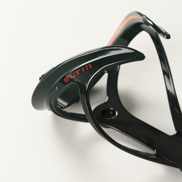Porte-bidon Nerve - Fibre Noir et Rouge
