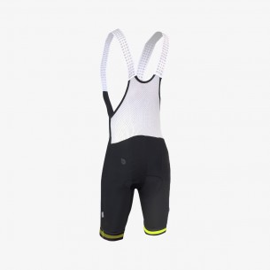 Darkspace Black and neon Yellow Cycling Bibshorts 2