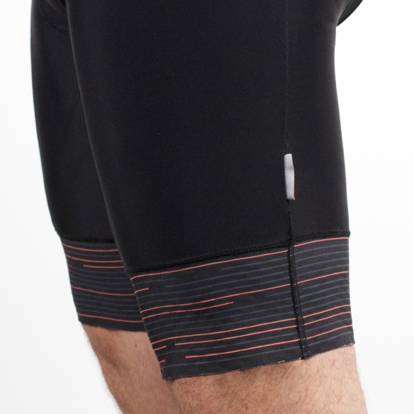 Fury Black and Blue Unisex Cycling Bibshorts