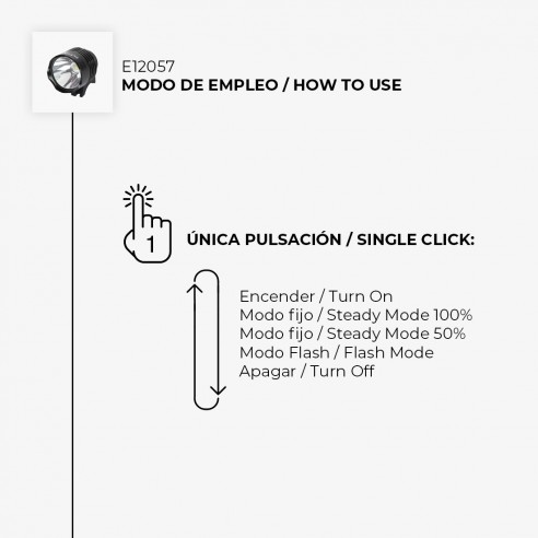 Faro delantero recargable Explorer 1200 lumens Faro delantero recargable Explorer 1200 lumens