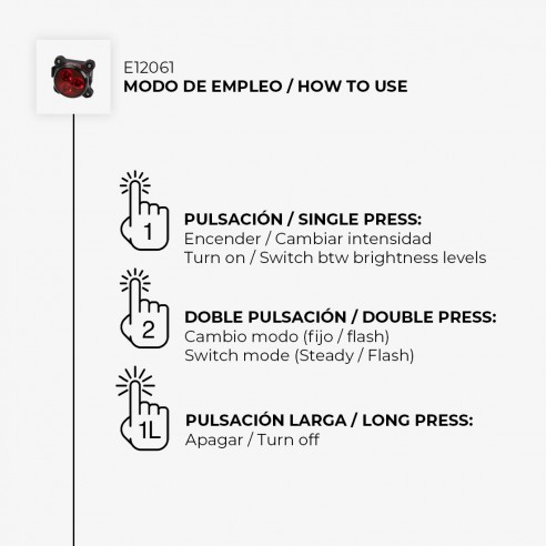 Luz trasera bicicleta Lite 20 Lúmenes Luz trasera bicicleta Lite 20 Lúmenes
