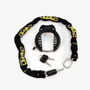 Candado de cuadro de bicicleta con cadena Caiman Lock
