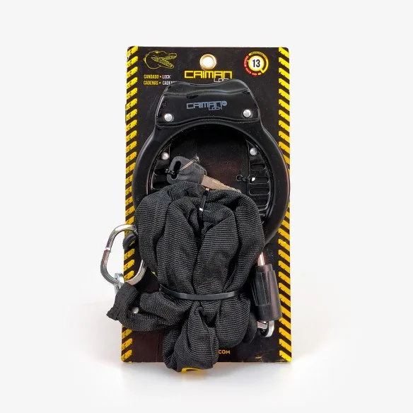 Candado de cuadro de bicicleta con cadena Caiman Lock