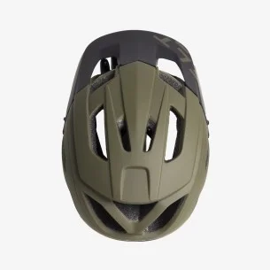 MTB Helmet Hey! matt olive Green and Black 2