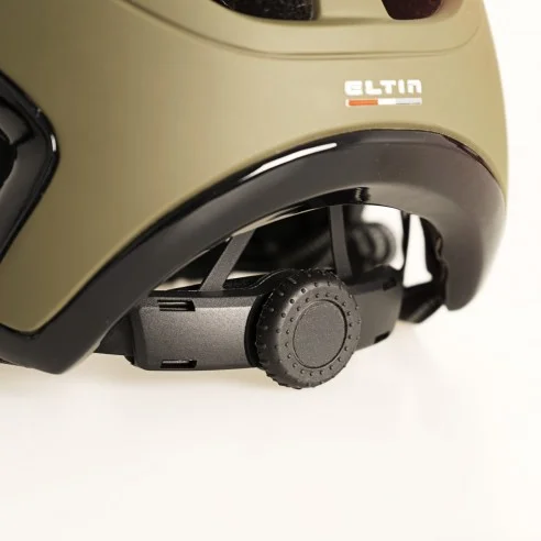 Capacete MTB Hey! Verde oliva mate e Preto