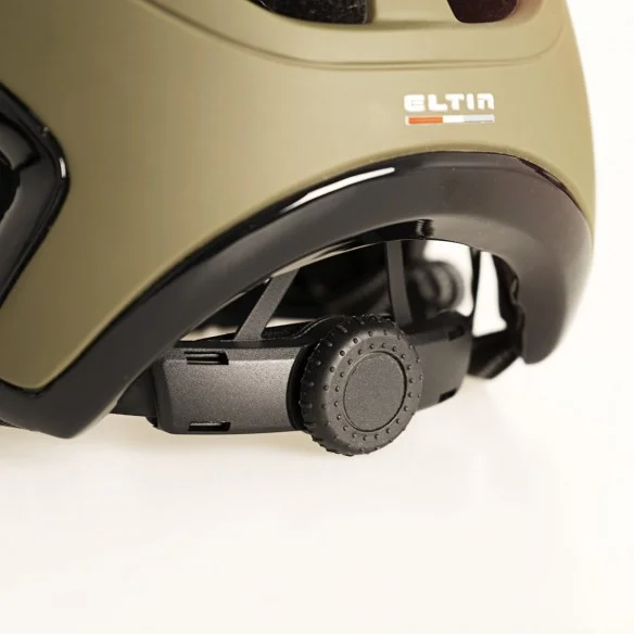 Capacete MTB Hey! Verde oliva mate e Preto