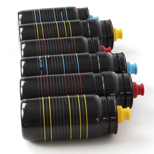 Bidão de ciclismo Pro 550ml preto e azul