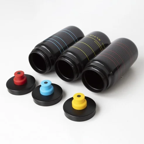 Bidon de cyclisme Pro 550 ml noir et bleu