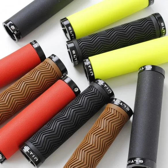 Eltin Silicone Touch Grip Fluorescent Yellow, Black Closures