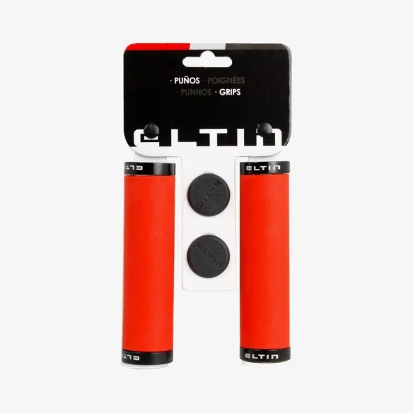 Poignées Eltin Silicone Touch Rouge fermetures Noir