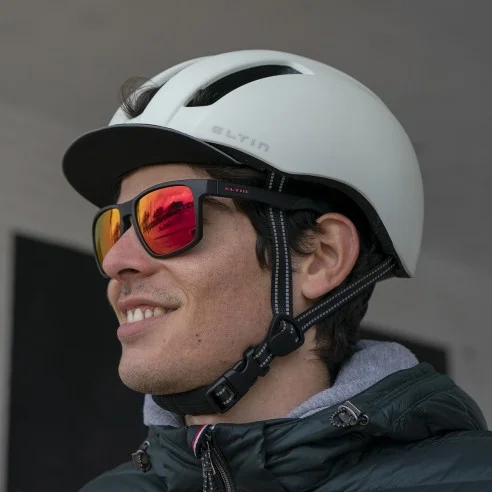 Lunettes Grant Noir mat et Rouge