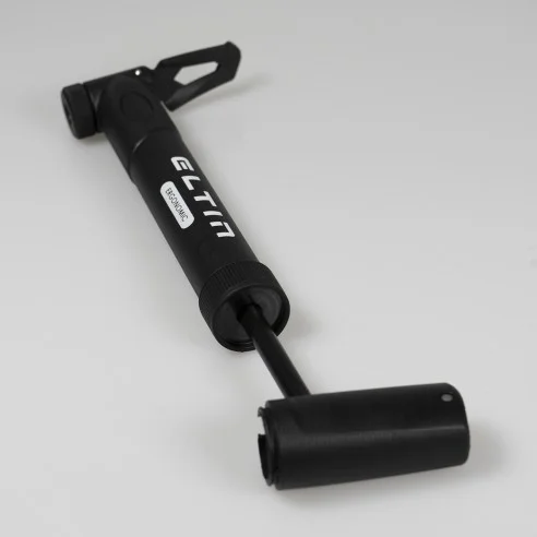 Pompe à vélo inflateur Mini Ergo valve réversible Eltin Noir