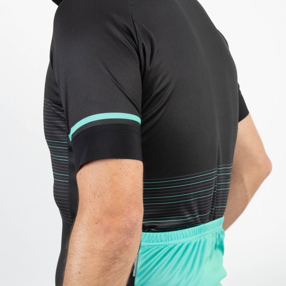 Futurism Jersey Black and Cyan