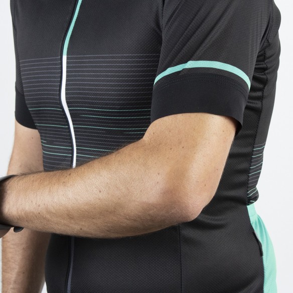 Futurism Jersey Black and Cyan