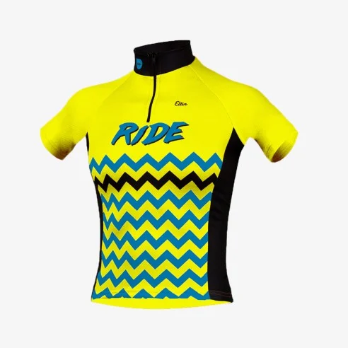 Maillot Enfant Ride Jaune et Bleu