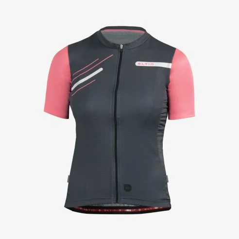 Glorious Short Sleeve Women Jersey Grey and Pink